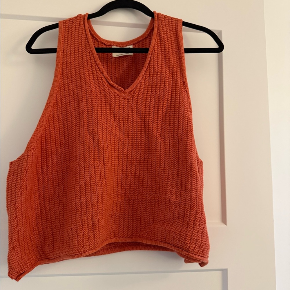 Jackson Rowe Vibrant Orange Knit Tank Top